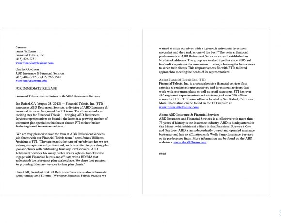 Financial Telesis, Inc.