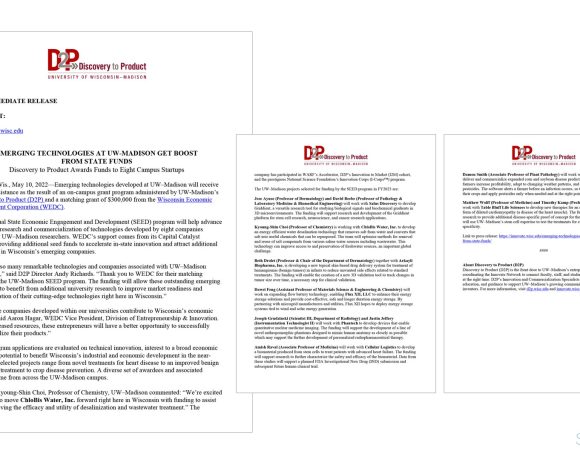 Discovery to Product, UW–Madison